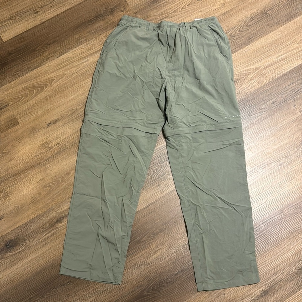 Columbia PFG Backcast Convertible Pants outdoors hiking fishing size XL 32 long‎